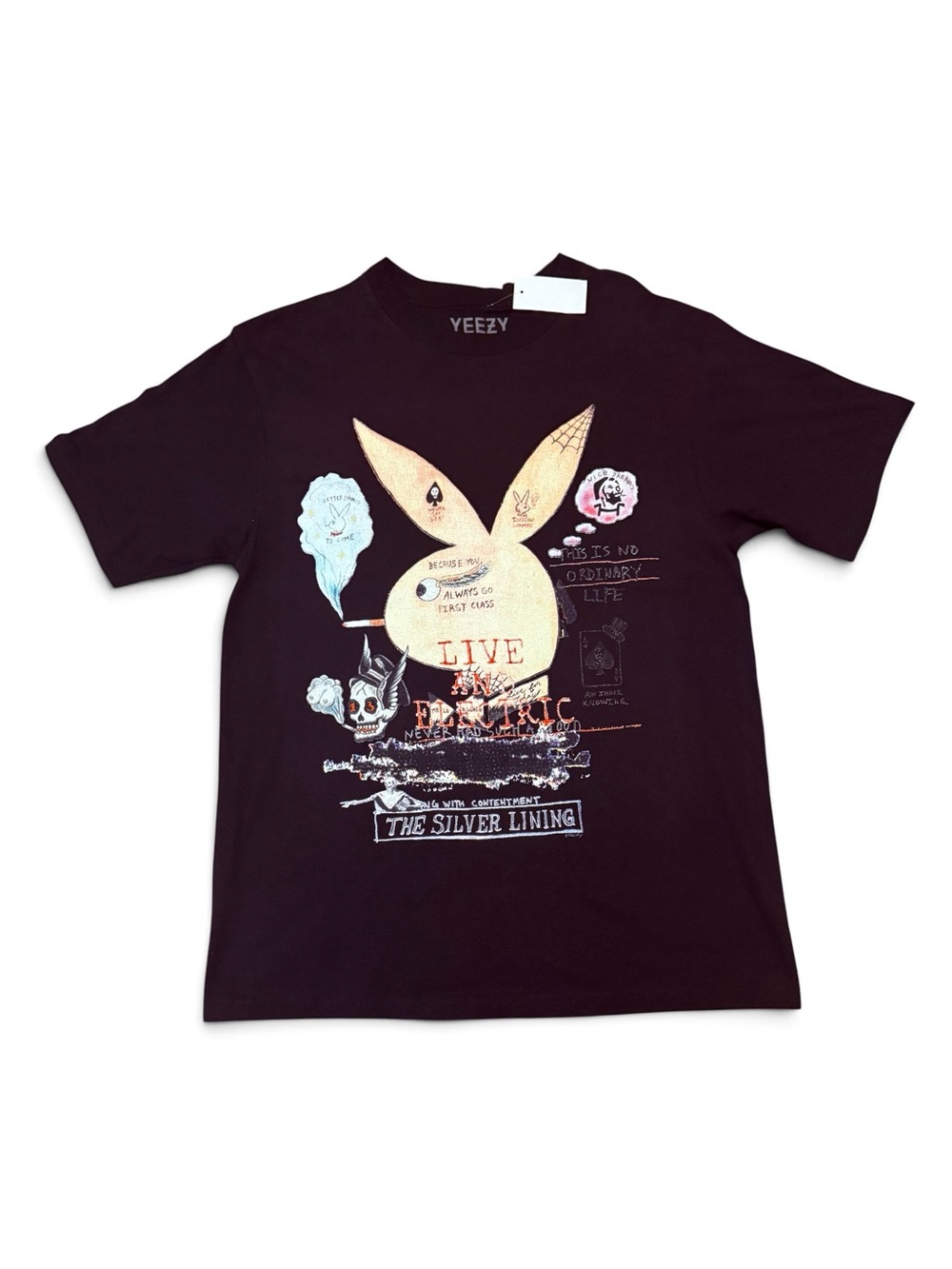 YEEZUS Tour '14 "Friends & Family" Silver Lining  Wes Lang Tee Sz medium NWT